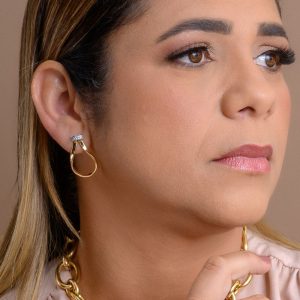 Brinco Gota Classic em Ouro 18K