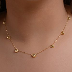 Choker Bolinha em Ouro 18K