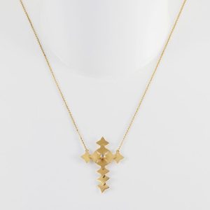 Choker Crucifixo Constelação em Ouro 18K