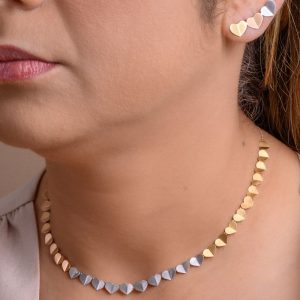 Choker Hearts em Ouro 18K