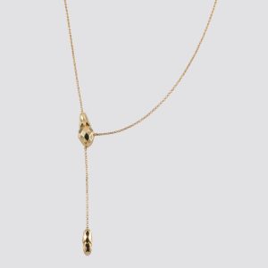 Gargantilha Gravatinha Serpente em Ouro 18K