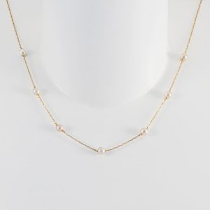 Gargantilha Pérola em Ouro 18K