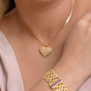 Pingente Encantado Coração em Ouro 18K