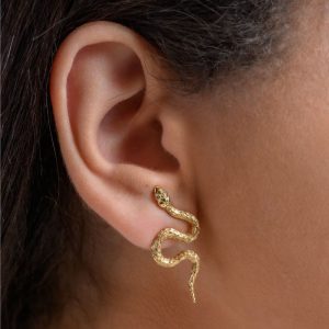 Brinco Fidi Frontal em Ouro 18K