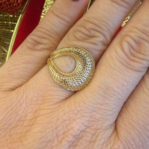 Anel Caracol Filigrana em Ouro 18K