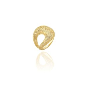 Anel Caracol Filigrana em Ouro 18K